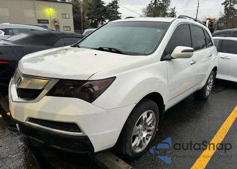 2012 Acura Mdx Advance z USA, uszkodzony, nr VIN 2HNYD2H65CH536450